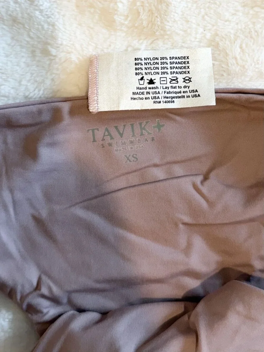 NWT Tavik Chloe Mini Swim Bottom in Deauville Mauve - Size: Extra Small
